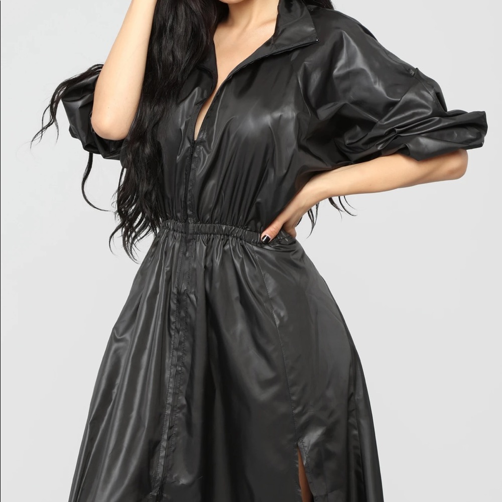 Nylon black dress